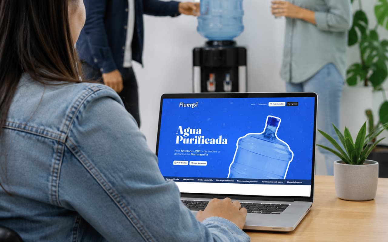 Una app web para pedir agua a domicilio
